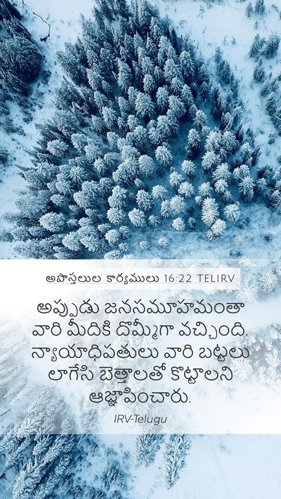 అపొస్తలుల కార్యములు 16:22 TELIRV Bible Verse Image