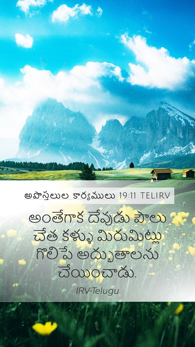 అపొస్తలుల కార్యములు 19:11 TELIRV Bible Verse Image