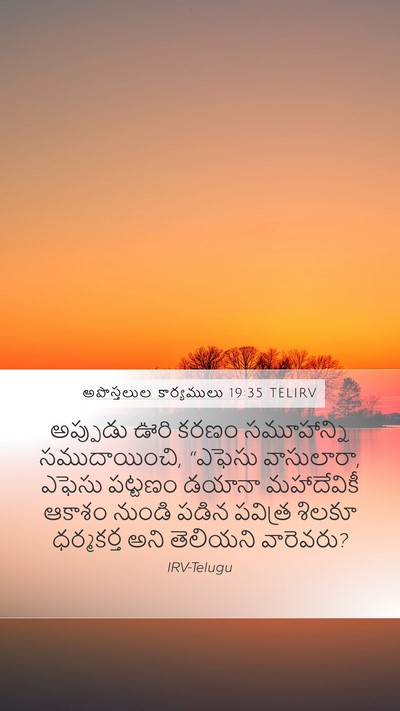 అపొస్తలుల కార్యములు 19:35 TELIRV Bible Verse Image