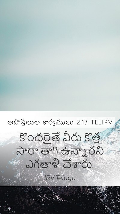 అపొస్తలుల కార్యములు 2:13 TELIRV Bible Verse Image