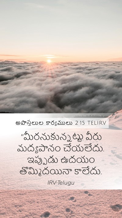 అపొస్తలుల కార్యములు 2:15 TELIRV Bible Verse Image