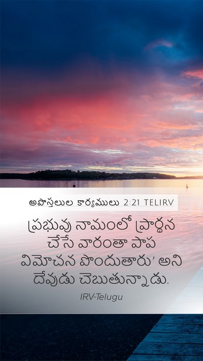 అపొస్తలుల కార్యములు 2:21 TELIRV Bible Verse Image