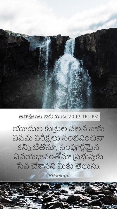 అపొస్తలుల కార్యములు 20:19 TELIRV Bible Verse Image