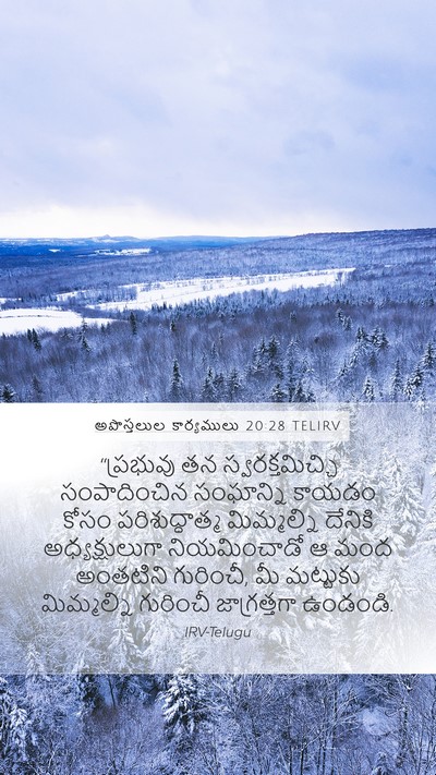 అపొస్తలుల కార్యములు 20:28 TELIRV Bible Verse Image