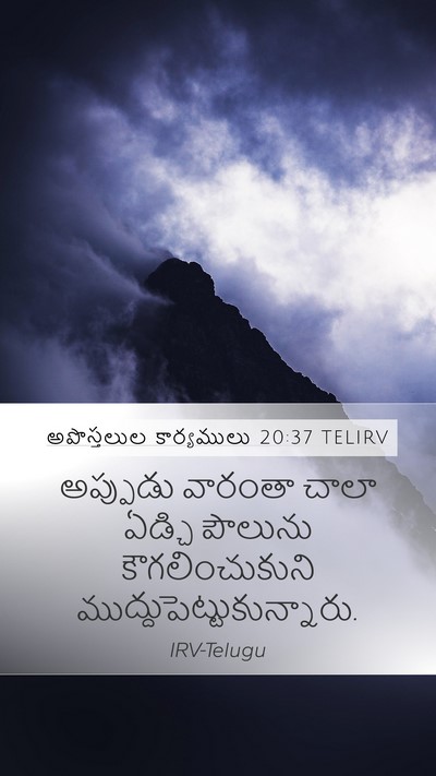 అపొస్తలుల కార్యములు 20:37 TELIRV Bible Verse Image