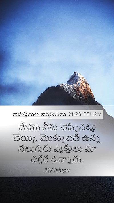 అపొస్తలుల కార్యములు 21:23 TELIRV Bible Verse Image