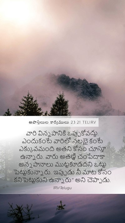 అపొస్తలుల కార్యములు 23:21 TELIRV Bible Verse Image