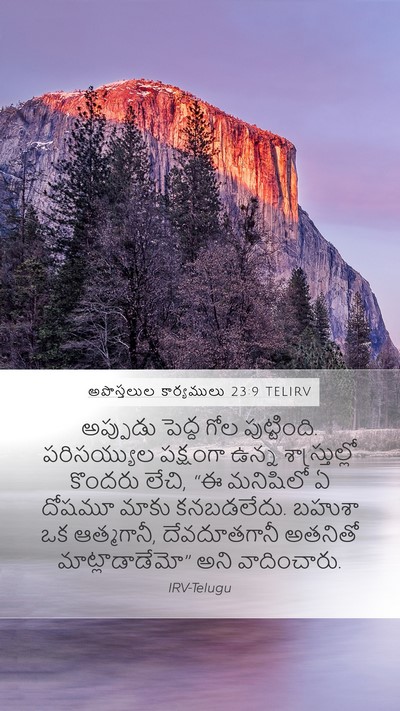 అపొస్తలుల కార్యములు 23:9 TELIRV Bible Verse Image