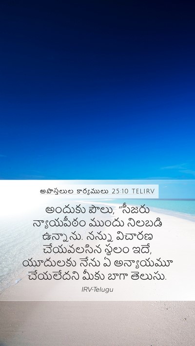 అపొస్తలుల కార్యములు 25:10 TELIRV Bible Verse Image