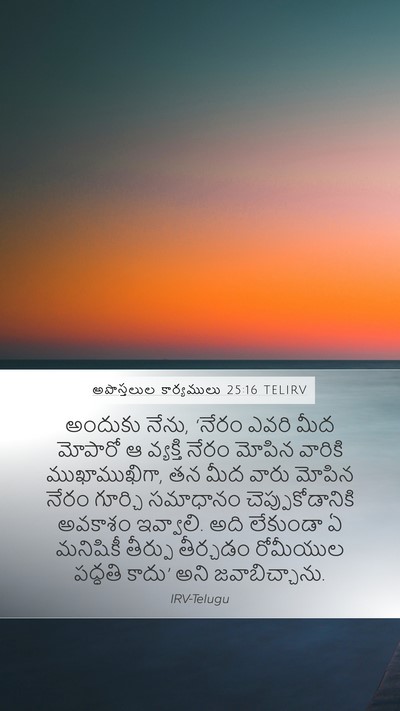 అపొస్తలుల కార్యములు 25:16 TELIRV Bible Verse Image
