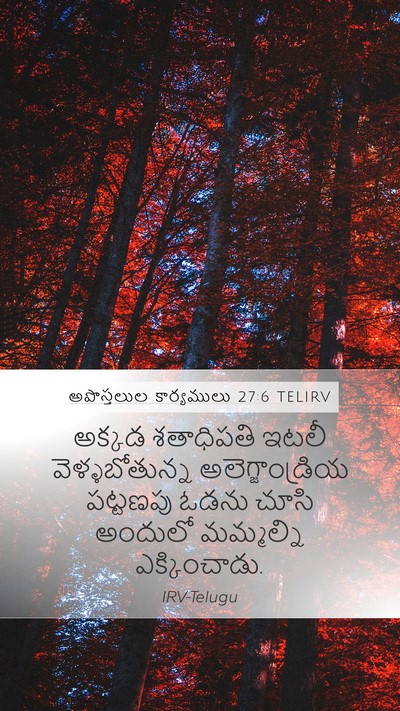 అపొస్తలుల కార్యములు 27:6 TELIRV Bible Verse Image