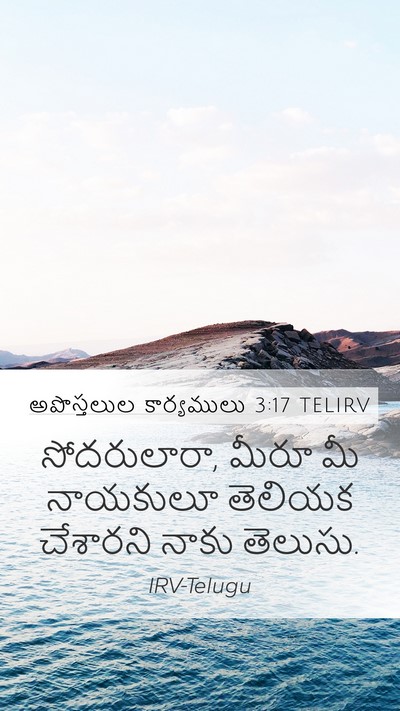 అపొస్తలుల కార్యములు 3:17 TELIRV Bible Verse Image