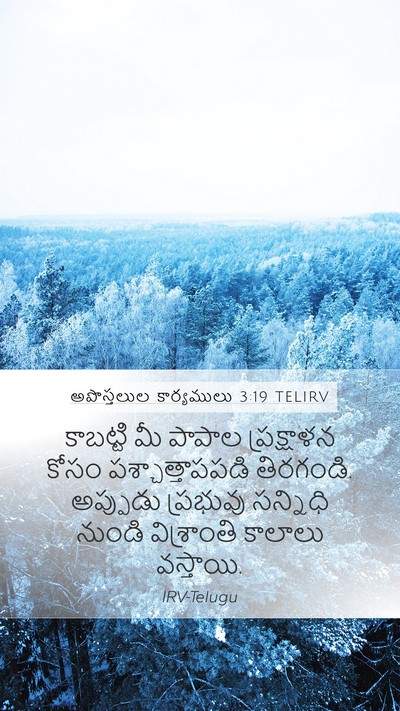 అపొస్తలుల కార్యములు 3:19 TELIRV Bible Verse Image