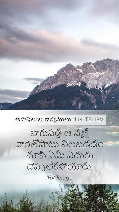 అపొస్తలుల కార్యములు 4:14 TELIRV Bible Verse Image