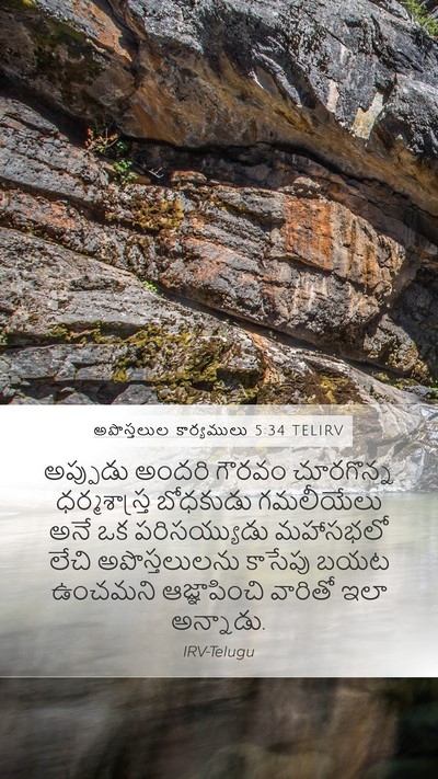 అపొస్తలుల కార్యములు 5:34 TELIRV Bible Verse Image