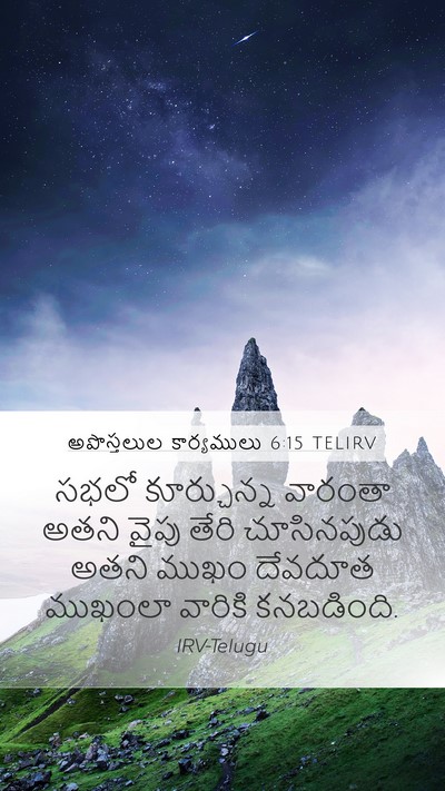 అపొస్తలుల కార్యములు 6:15 TELIRV Bible Verse Image
