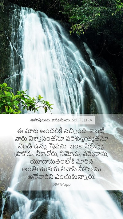 అపొస్తలుల కార్యములు 6:5 TELIRV Bible Verse Image