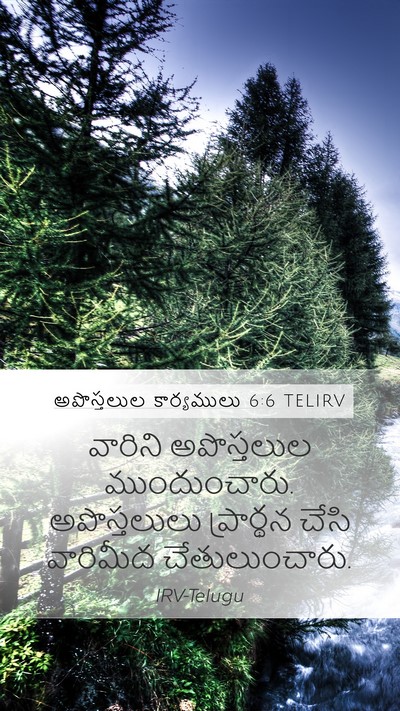 అపొస్తలుల కార్యములు 6:6 TELIRV Bible Verse Image