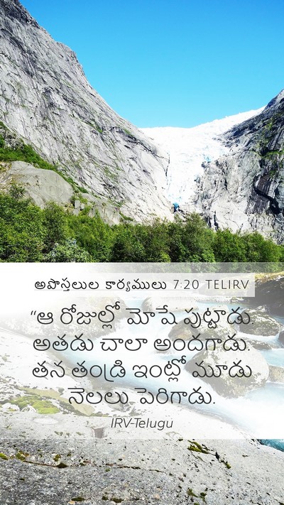 అపొస్తలుల కార్యములు 7:20 TELIRV Bible Verse Image