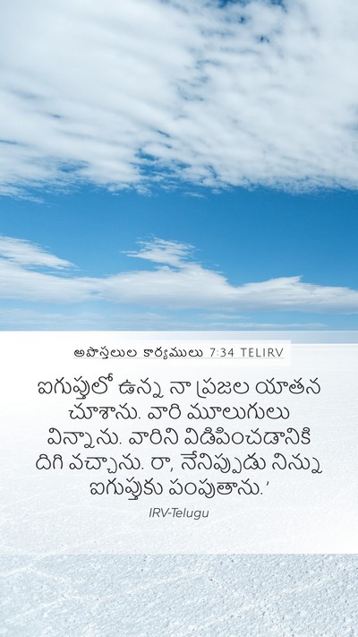 అపొస్తలుల కార్యములు 7:34 TELIRV Bible Verse Image
