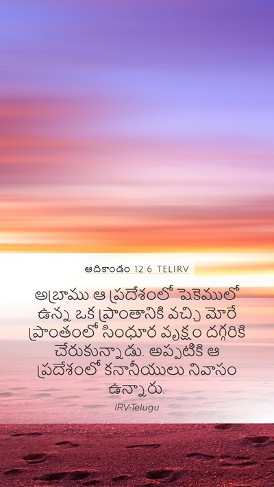 ఆదికాండం 12:6 TELIRV Bible Verse Image
