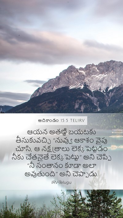 ఆదికాండం 15:5 TELIRV Bible Verse Image