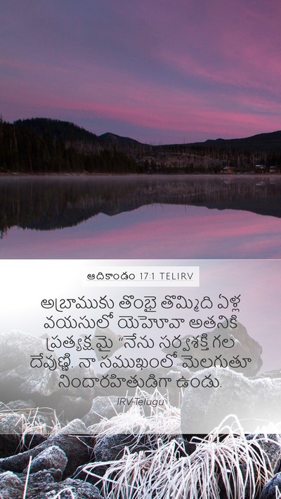 ఆదికాండం 17:1 TELIRV Bible Verse Image
