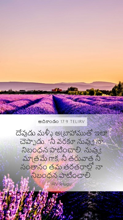 ఆదికాండం 17:9 TELIRV Bible Verse Image