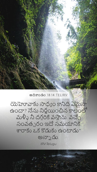 ఆదికాండం 18:14 TELIRV Bible Verse Image