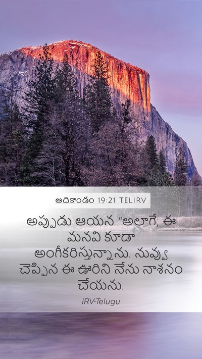 ఆదికాండం 19:21 TELIRV Bible Verse Image