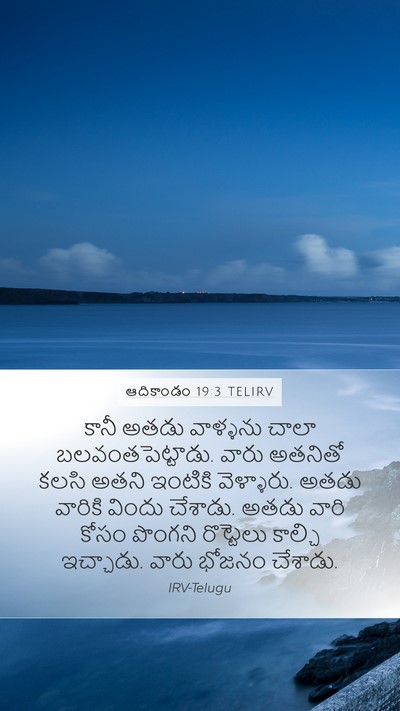 ఆదికాండం 19:3 TELIRV Bible Verse Image