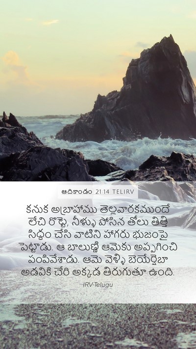 ఆదికాండం 21:14 TELIRV Bible Verse Image