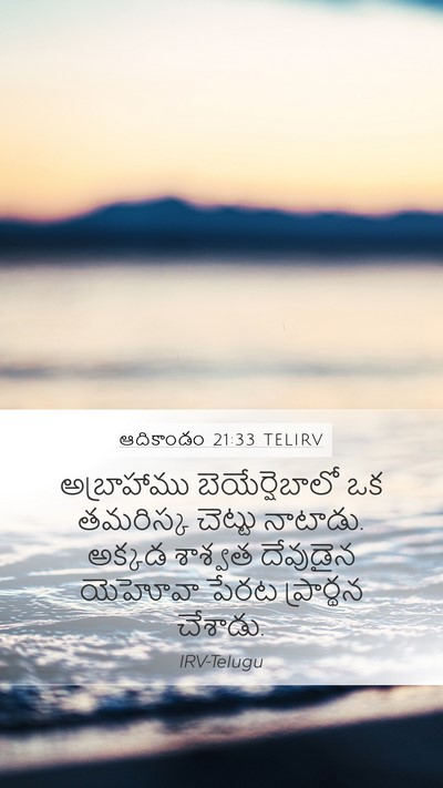 ఆదికాండం 21:33 TELIRV Bible Verse Image
