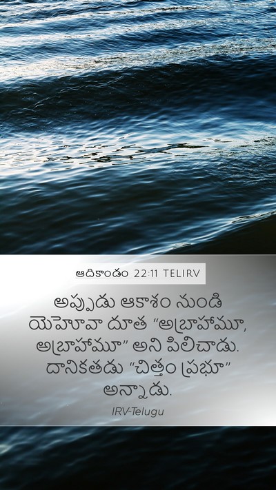 ఆదికాండం 22:11 TELIRV Bible Verse Image
