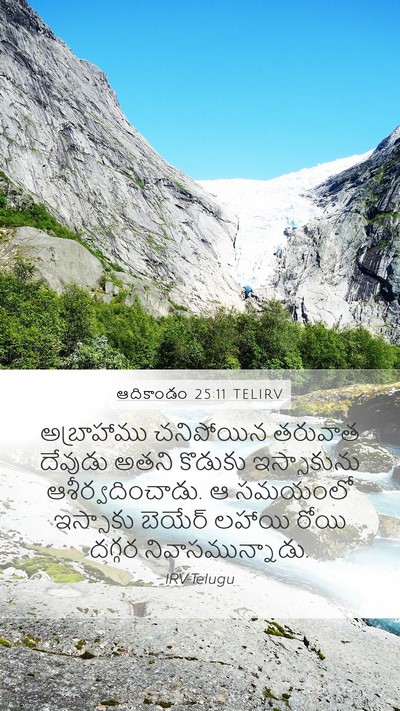 ఆదికాండం 25:11 TELIRV Bible Verse Image