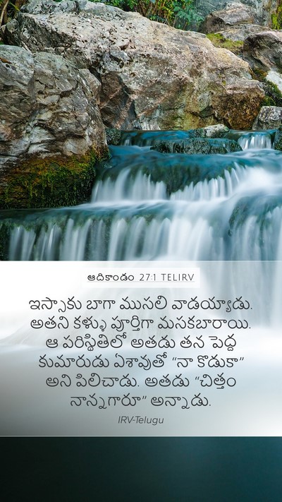 ఆదికాండం 27:1 TELIRV Mobile Phone Wallpaper - ఇస్సాకు బాగా - Mobile Bible Verse Wallpaper