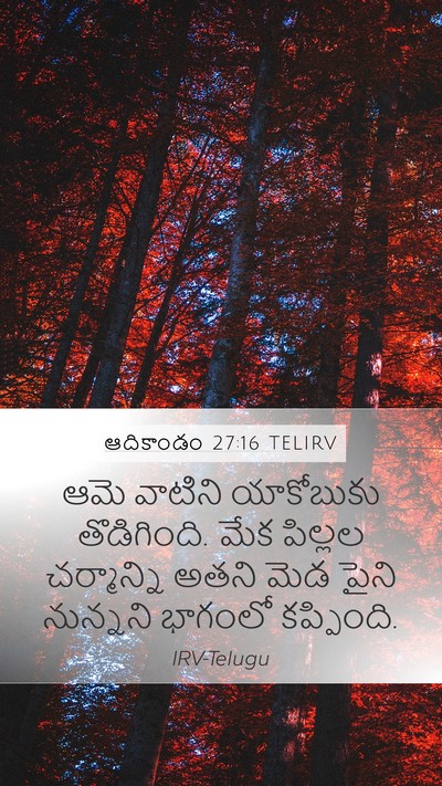 ఆదికాండం 27:16 TELIRV Mobile Phone Wallpaper - ఆమె వాటిని - Mobile Bible Verse Wallpaper