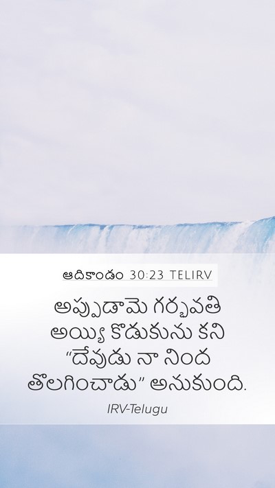 ఆదికాండం 30:23 TELIRV Bible Verse Image