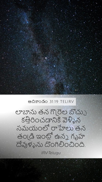 ఆదికాండం 31:19 TELIRV Bible Verse Image