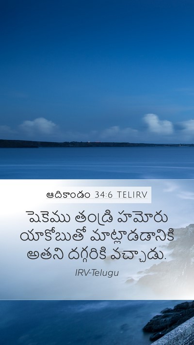 ఆదికాండం 34:6 TELIRV Mobile Phone Wallpaper - షెకెము తండ్రి - Mobile Bible Verse Wallpaper