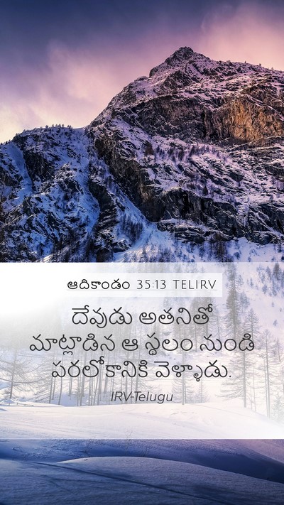 ఆదికాండం 35:13 TELIRV Bible Verse Image