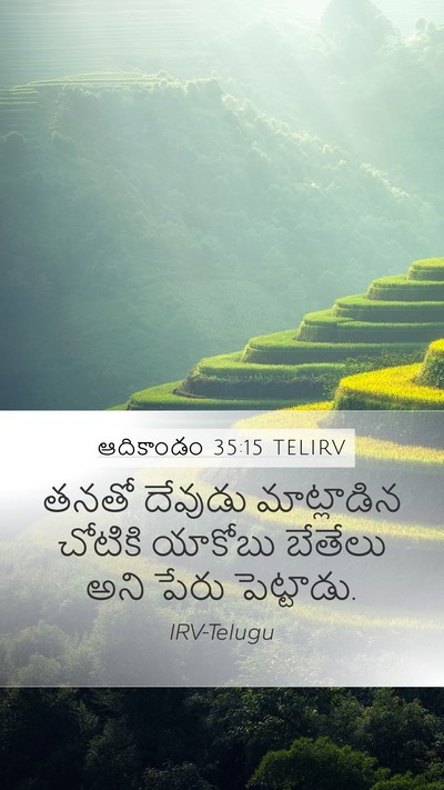 ఆదికాండం 35:15 TELIRV Bible Verse Image