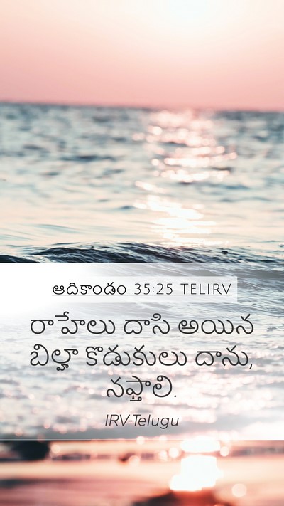 ఆదికాండం 35:25 TELIRV Bible Verse Image