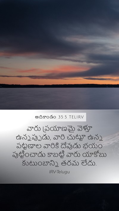 ఆదికాండం 35:5 TELIRV Bible Verse Image