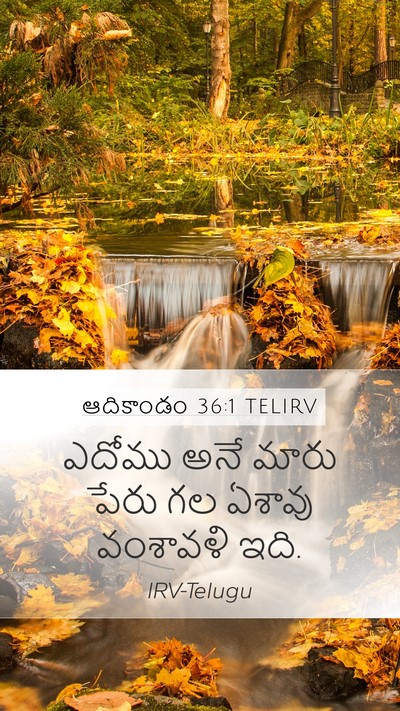 ఆదికాండం 36:1 TELIRV Mobile Phone Wallpaper - ఎదోము అనే మారు - Mobile Bible Verse Wallpaper