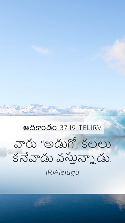 ఆదికాండం 37:19 TELIRV Bible Verse Image