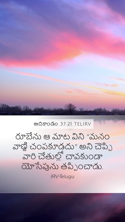 ఆదికాండం 37:21 TELIRV Bible Verse Image