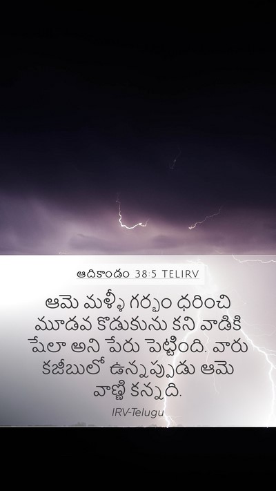 ఆదికాండం 38:5 TELIRV Bible Verse Image