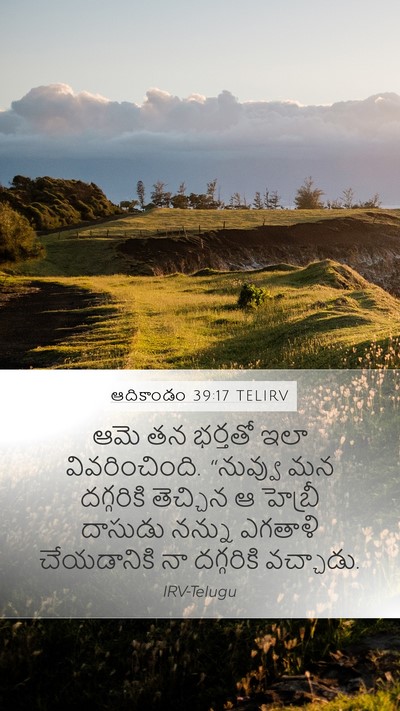 ఆదికాండం 39:17 TELIRV Bible Verse Image