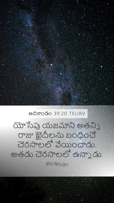 ఆదికాండం 39:20 TELIRV Bible Verse Image